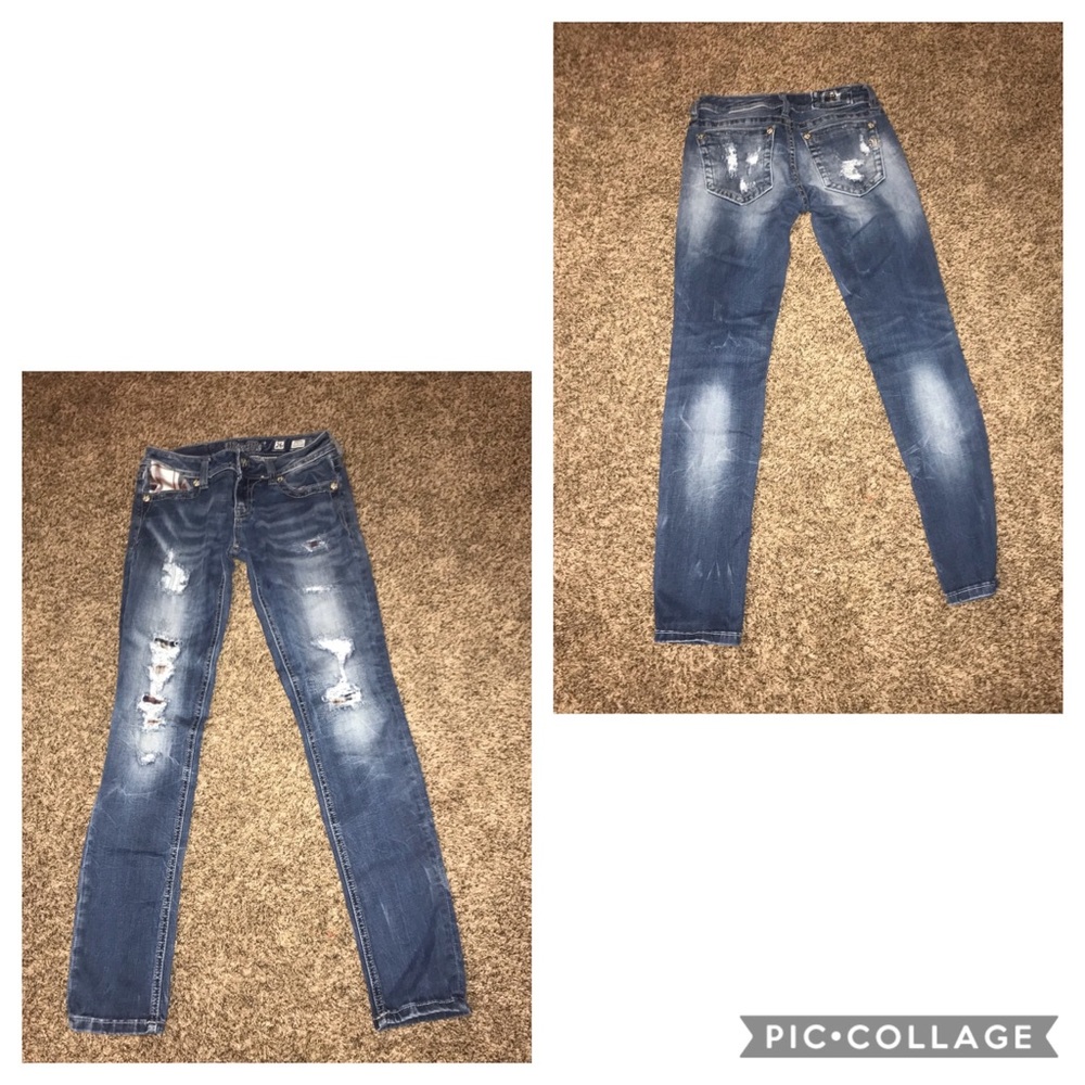 Patched with flannel jeans